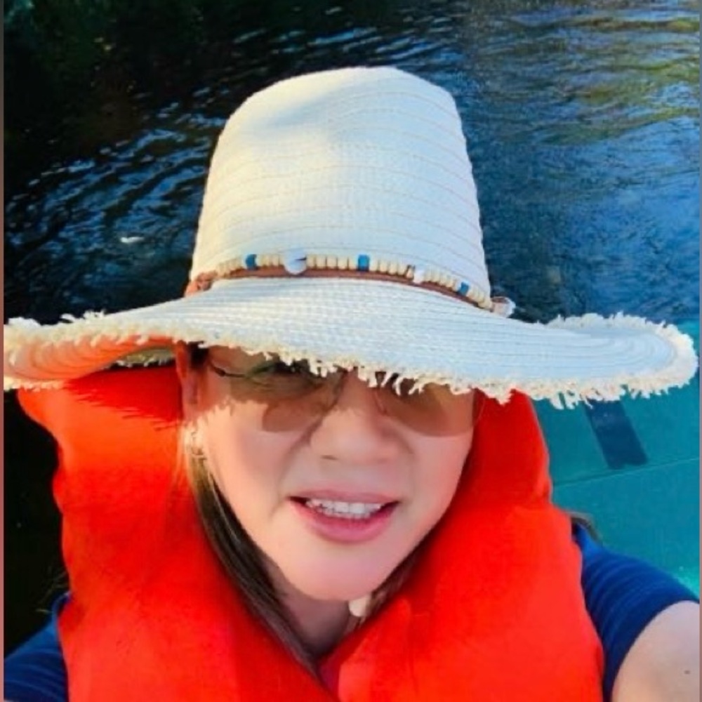 Floppy Straw Sun Hat Natural Combo